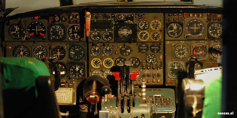 Cockpit van een vliegtuig