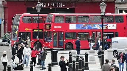 Dubbeldekkers in Londen