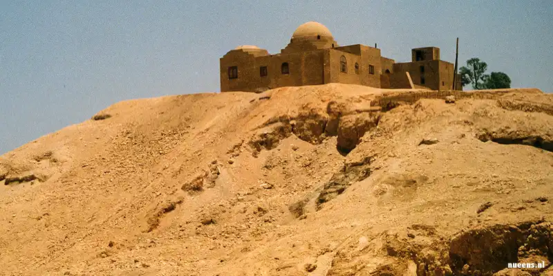 Het huis van Howard Carter bij Thebe in Egypte