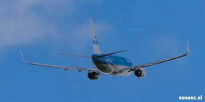 Vliegtuigen van de KLM op Schiphol