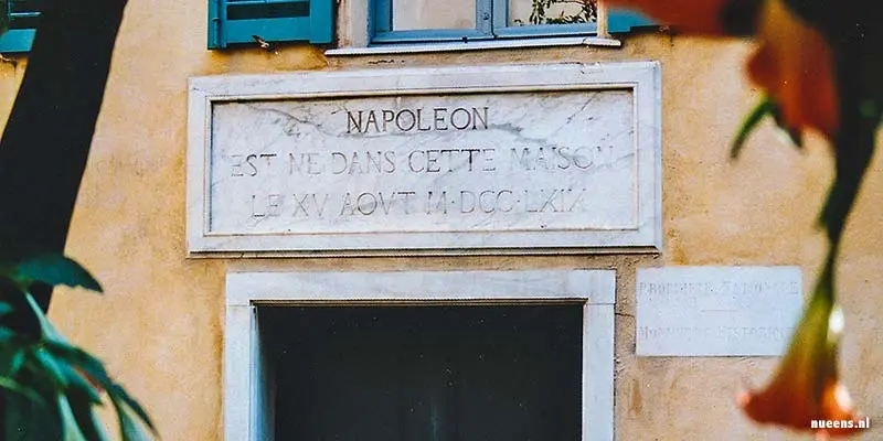 Het geboortehuis van Napoleon in Ajaccio op Corsica
