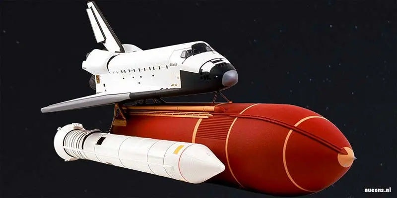 Model van de Amerikaanse Space Shuttle