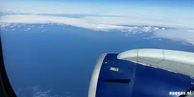 Uitzicht vanuit een vliegtuig