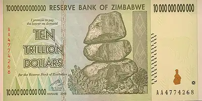 Hyperinflatie in Zimbabwe